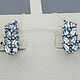 Silver earrings with genuine Topaz stones. Earrings. yakitoriya. Online shopping on My Livemaster.  Фото №2