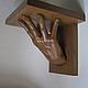 Carved Wall Console Shelf Right Hand (right hand). Interior elements. Carved decor. My Livemaster. Фото №4