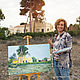 Oil painting. Summer. HOUSES. Spanish house, Pictures, Alicante,  Фото №1