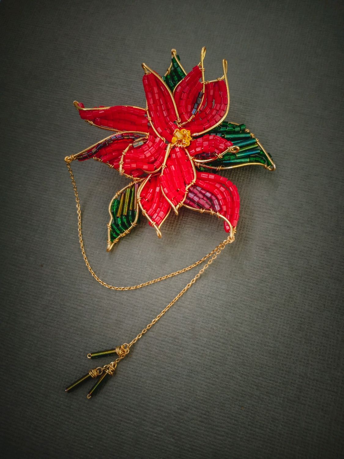 Brooch 'Christmas flower', Necklace, St. Petersburg,  Фото №1