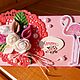 Открытка-конверт "Фламинго и цветы", Подарочные конверты, Малоярославец,  Фото №1