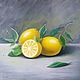 Натюрморт с лимонами, Картины, Пятигорск,  Фото №1