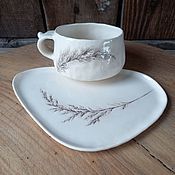 Посуда handmade. Livemaster - original item Tea Couple Field. Handmade.