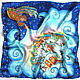 Order Batik handkerchief ' Angel's Breath'. OlgaPastukhovaArt. Livemaster. . Shawls1 Фото №3