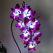 Для дома и интерьера handmade. Livemaster - original item Flower-night light of the orchid 