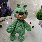 Сувениры и подарки handmade. Livemaster - original item Fun gifts: Soft toy handmade. Bear knitted. Handmade.