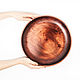 Order Wooden dish (33 cm) made of Siberian Cedar wood T102. ART OF SIBERIA. Livemaster. . Plates Фото №3