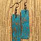 Earrings of copper, 'Patina2'. Earrings. BeautifuljewelCrafts. Online shopping on My Livemaster.  Фото №2