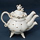 Order Fancy teapot with three spouts. Mila. Livemaster. . Teapots & Kettles Фото №3