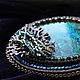 Brooch beaded with chrysocolla. Brooches. Poltora-kt. Online shopping on My Livemaster.  Фото №2