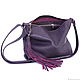 Bag Shoulder Bag-Over the Shoulder-Postman Crossbody Purple. Crossbody bag. BagsByKaterinaKlestova (kklestova). Online shopping on My Livemaster.  Фото №2