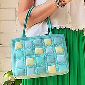 Сумки и аксессуары handmade. Livemaster - original item Women`s summer bright bag, tiffany, turquoise bag for summer, 212. Handmade.