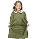 Green Baby Cotton Summer Dress for Girls. Childrens Dress. ivavavilonskaya. My Livemaster. Фото №5
