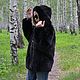 Свитер с капюшоном из меха ондатры. Шубы. Zimma. Ярмарка Мастеров.  Фото №6