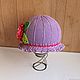 Order Cap-hat for girl "Chrysanthemum". ANUSHKA. Livemaster. . Caps Фото №3