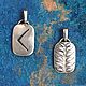Amulet with rune Kenaz pendant silver double-sided. Amulet. Norse Rune Amulet. My Livemaster. Фото №5