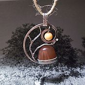 Украшения handmade. Livemaster - original item Chalcedony pendant 