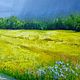 Картина маслом "Поле перед грозой" 40*50 см, холст. Картины. Анири Арт Картины в интерьер. Ярмарка Мастеров.  Фото №12