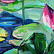 Pintura Al óleo Pink Lotus. Pictures. Dubinina Ksenya. Ярмарка Мастеров.  Фото №5