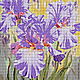 Set for embroidery with beads ' IRISES'. Embroidery kits. Beaded embroidery from Laura. Online shopping on My Livemaster.  Фото №2