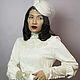 Order Hat with a veil 'Milk'. Novozhilova Hats. Livemaster. . Hats1 Фото №3
