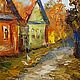  Любимая улица пейзаж мастихином на холсте. Картины. Картины настроения Василия Черных (kartiny-nastroeniya-vasiliya-chernyh). Ярмарка Мастеров.  Фото №6