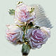  Roses spray made of natural silk. Comb. silk fairy tale. Online shopping on My Livemaster.  Фото №2
