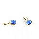 Earrings with blue stone, handmade earrings 'Ultramarine'. Earrings. Irina Moro. My Livemaster. Фото №4
