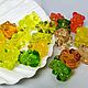 Лэмпворк бусины стеклянные "Мишки мармелад" Стекло lampwork, Бусины, Москва,  Фото №1