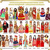 Русские красавицы: Хохлома - куклы 22 см в русском стиле