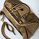 Waist bag: Gold Leather Belt Bag. Waist Bag. Lollypie - Modiste Cat. My Livemaster. Фото №4