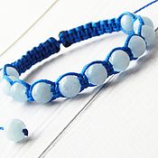 Украшения handmade. Livemaster - original item Aquamarine Ocean sky bracelet. Handmade.