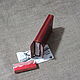 Order Scarlet cigarette case for thin (Slims) cigarettes. Joshkin Kot. Livemaster. . Cigarette cases Фото №3