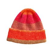 Аксессуары handmade. Livemaster - original item Hat with color blocks, lincoln wool, size 56-58. Handmade.
