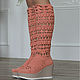 Summer boots  "Diana". High Boots. KnittedBoots. Online shopping on My Livemaster.  Фото №2