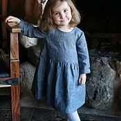 Одежда handmade. Livemaster - original item Baby linen dress. Handmade.