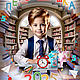 Фотошаблон "БИБЛИОТЕКА". Шаблоны для печати. GoodwinArtStudio. Интернет-магазин Ярмарка Мастеров.  Фото №2