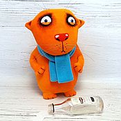 Куклы и игрушки handmade. Livemaster - original item I didn`t report it.. Cat Vasi Lozhkina, soft toy red cat. Handmade.