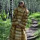 The fur coat of the Siberian red Fox. Cross.Without inserts. Fur Coats. Zimma. My Livemaster. Фото №6