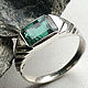 Natural VS Emerald 1,67 ct, silver emerald ring, Rings, Moscow,  Фото №1