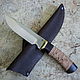 Knife 'Poloz-1' 95h18 birch bark, Knives, Vorsma,  Фото №1