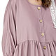 Dress pastel pink midi length with buttons. Dresses. ivavavilonskaya. My Livemaster. Фото №5