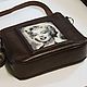 Merlin. Leather bag with beaded portrait, Classic Bag, Krasnoyarsk,  Фото №1