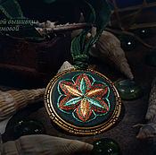 Украшения handmade. Livemaster - original item Embroidered pendant Star of dryads. Handmade.