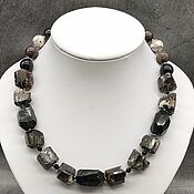 Украшения handmade. Livemaster - original item Natural black tourmaline sherl necklace. Handmade.