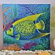 Tropical Fish Oil Painting 20/20 cm, Pictures, Zaporozhye,  Фото №1