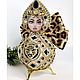 Заказать Матрёшка 2 в1 интерьерная ёлочная игрушка  в стиле Versace 13*9 см. SUCHANDRA. Ярмарка Мастеров. . Игрушки Фото №3
