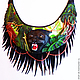 Choker leather 'Jungle', Necklace, Moscow,  Фото №1