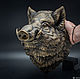 Boar sculpture wall, boar cleaver animal head Decor Art. Sculpture. VoronFab Sculpture workshop. Online shopping on My Livemaster.  Фото №2