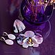 Jewelry sets: glass fusing Orchid. Jewelry Sets. LiliaGorbach Glass. My Livemaster. Фото №4